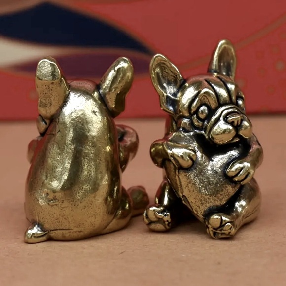 Brass heart dog - Picture 3 of 5